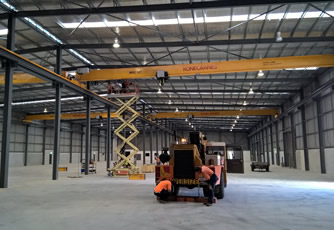 Four new overhead cranes provide critical roles in new facility